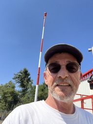 Gerri Selfie with newly painted beacon