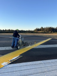 Painting at Bandon State Airport