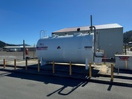 Fuel tank at Port of Gold Beach