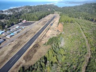Ariel view of obstruction removal at Siletz Bay