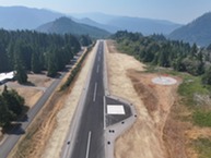 Oakridge looking down the runway
