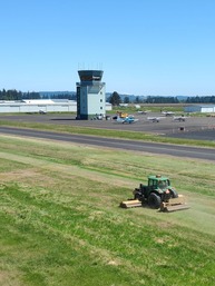 mowing at aurora