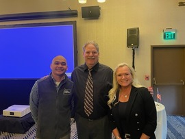 Aaron Unpingco, Jim Munger, and Tonja Pardo at JVSG
