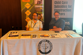 Larry Williams and Jeremy Maynard at the Oregon Infrastructure Summit