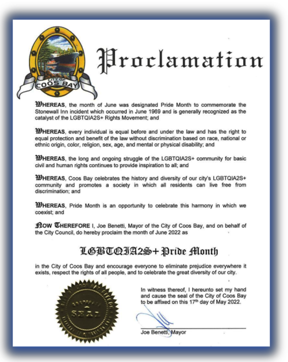 Proclamation June Pride Month