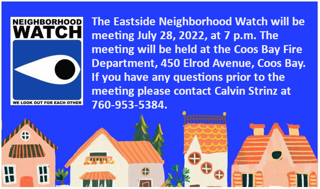 Neighborhood Watch Announcement