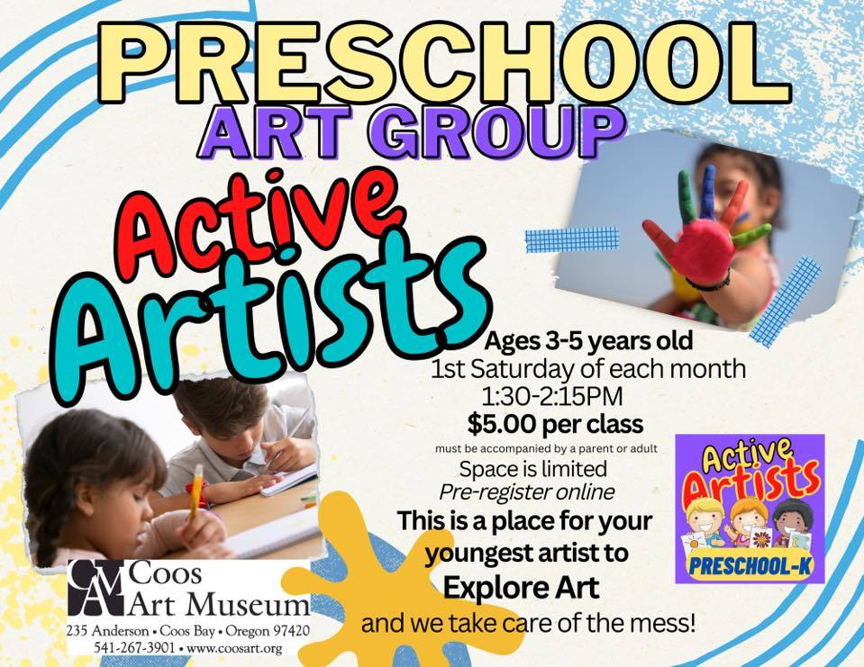 PreSchool Art Group Saturday Flyer