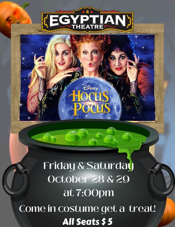 Hocus Pocus Showing at Egyptian