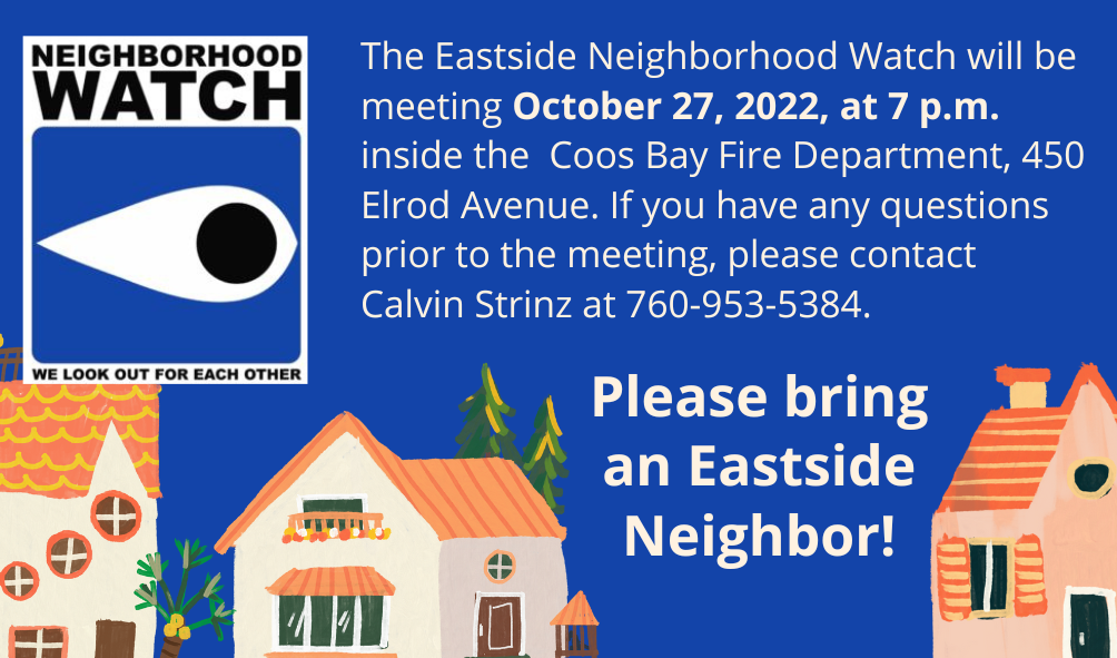 Neighborhood Watch October Meeting