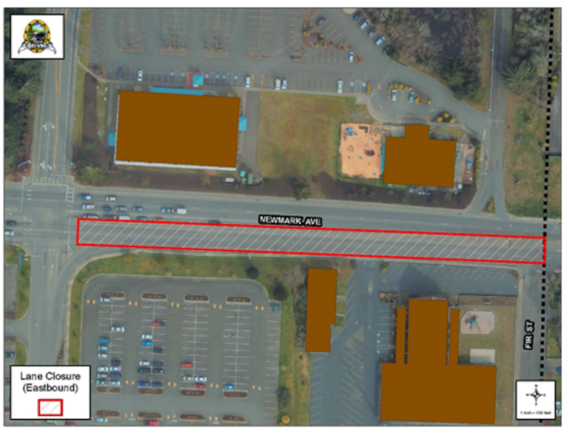 Newmark Eastbound Map