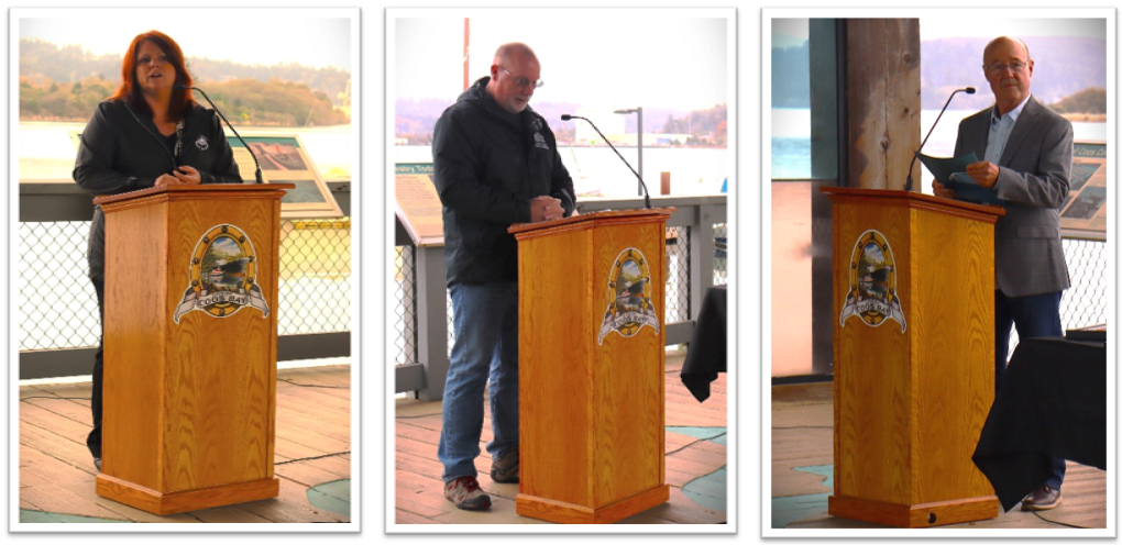 Speakers at Tribal Flag Ceremony