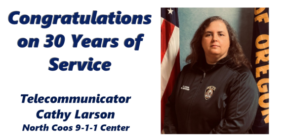 Congratulations to Cathy Larson 