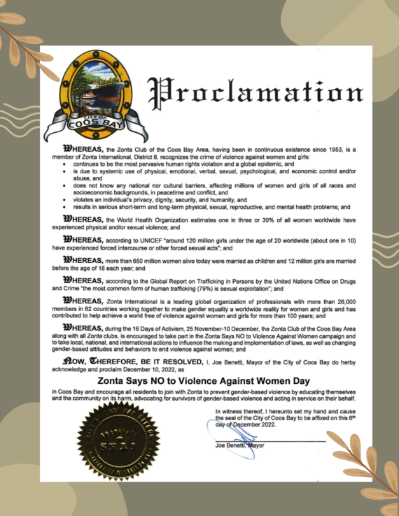 Zonta Proclamation