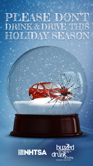 Snow globe crash photo