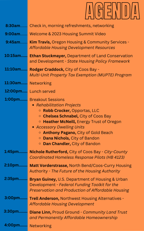 Housing Summit Agenda