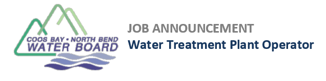 Water Treatment Plant Job heading