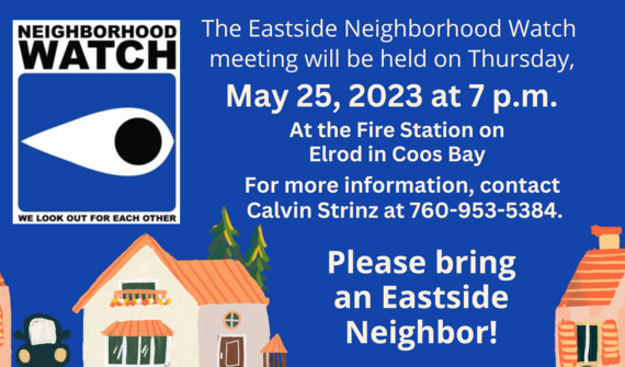 Neighborhood Watch Meeting-Eastside