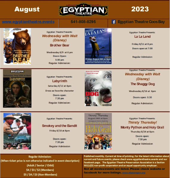 Egyptian Showing August