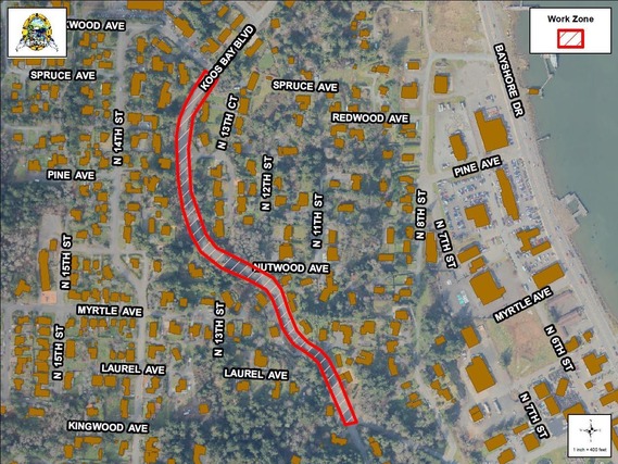 Koos Bay Blvd Map