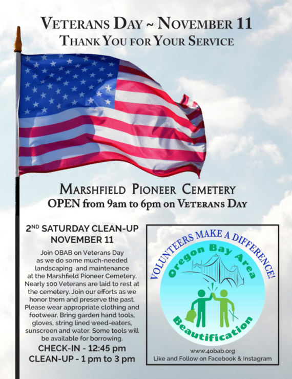 Veterans Day Clean Up Event