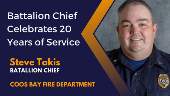 Takis 20 Years of Service heading