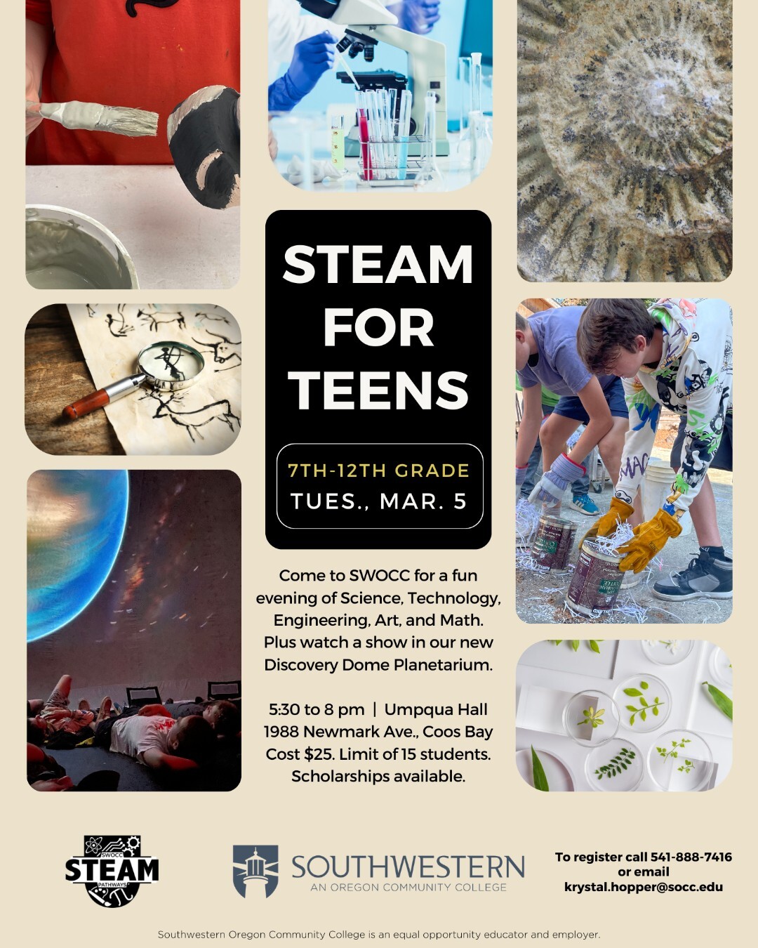 Steam for Teens at SWOCC