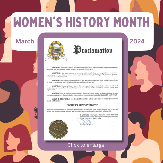 Womens History Proclamation Heading