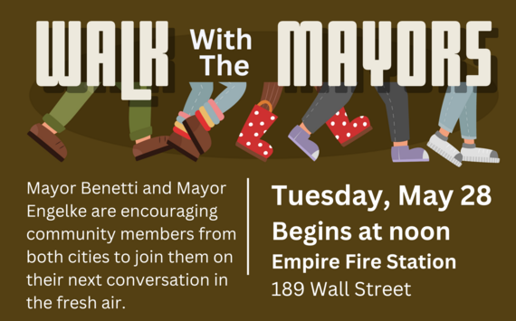 walk with the mayors in May