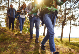 Hiking with books