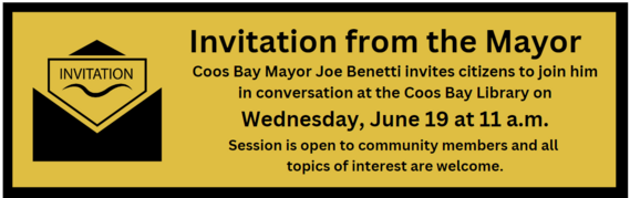 Invitation from Mayor June 19