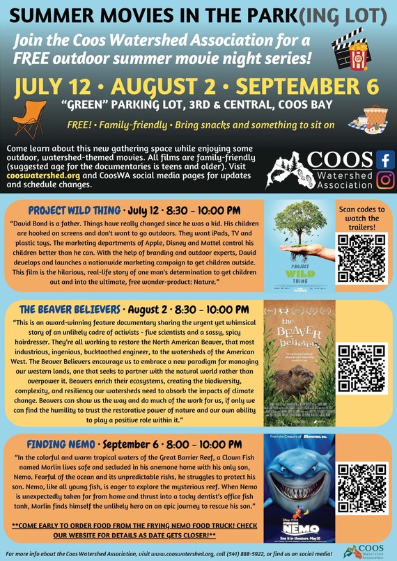 Coos Watershed Assoc Movie Nights