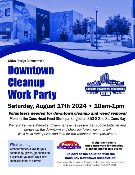 Downtown Clean Up Workparty flyer