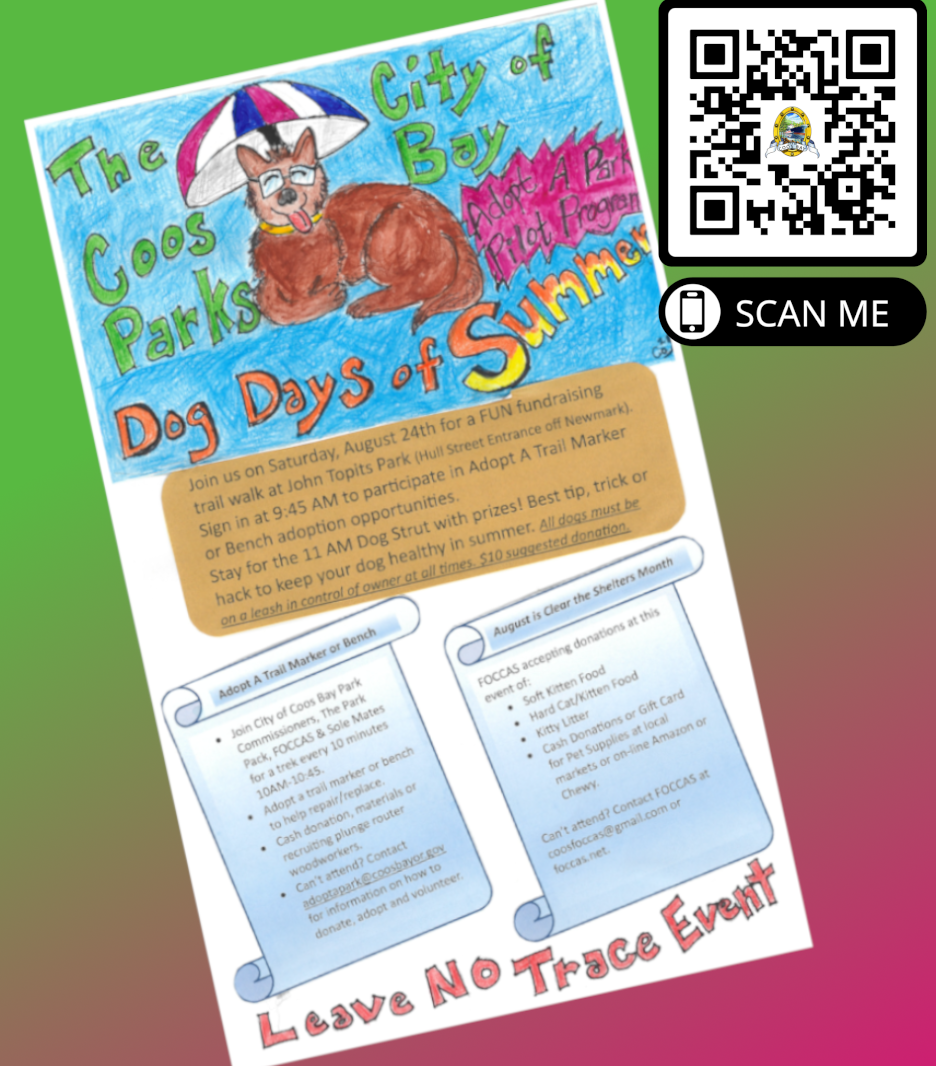 Dog Days of Summer Poster and QR code