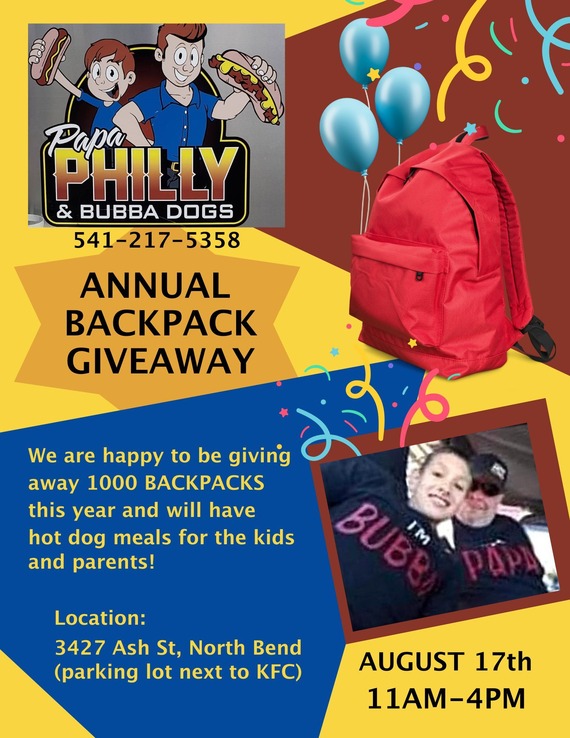 Bubba Backpack event