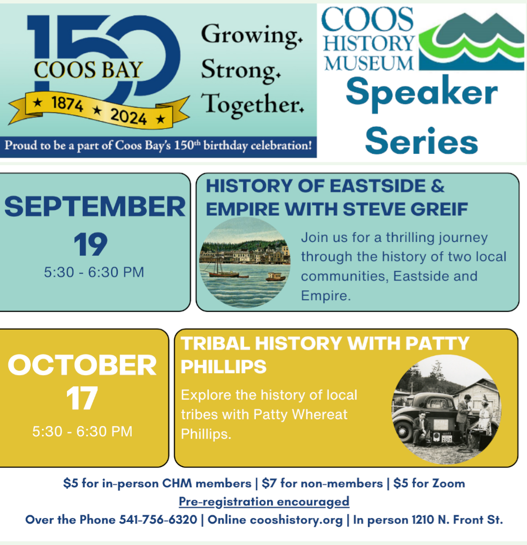 Coos History Museum Speaker Series