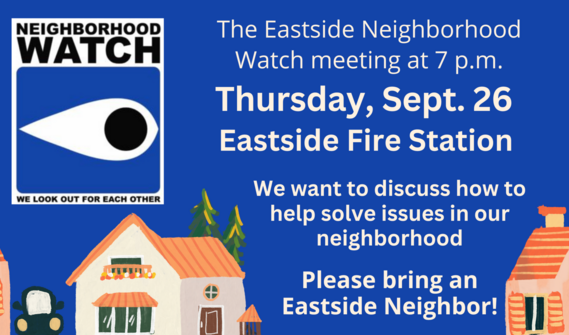 Eastside Neighborhood watch September