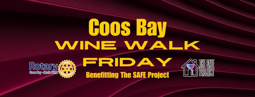 Coos Bay Wine Walk Heading