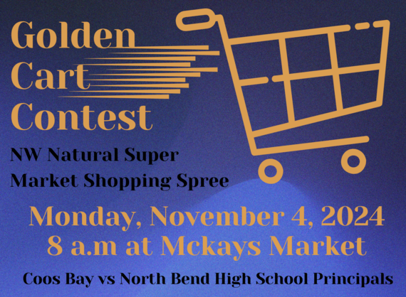 Golden Shopping Cart