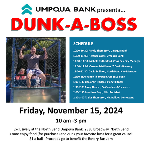 Dunk a boss flyer