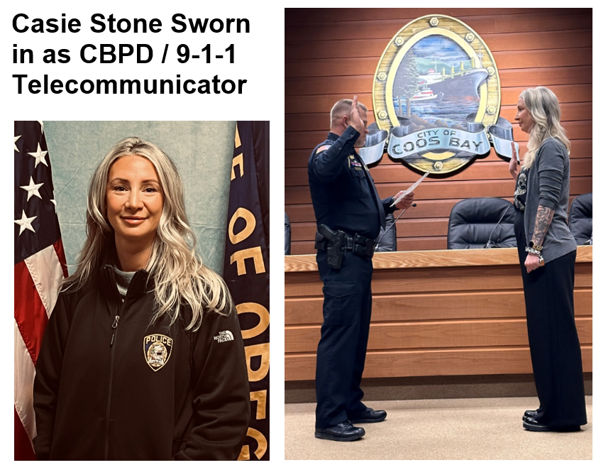 Casie Stone Swearing In Photos