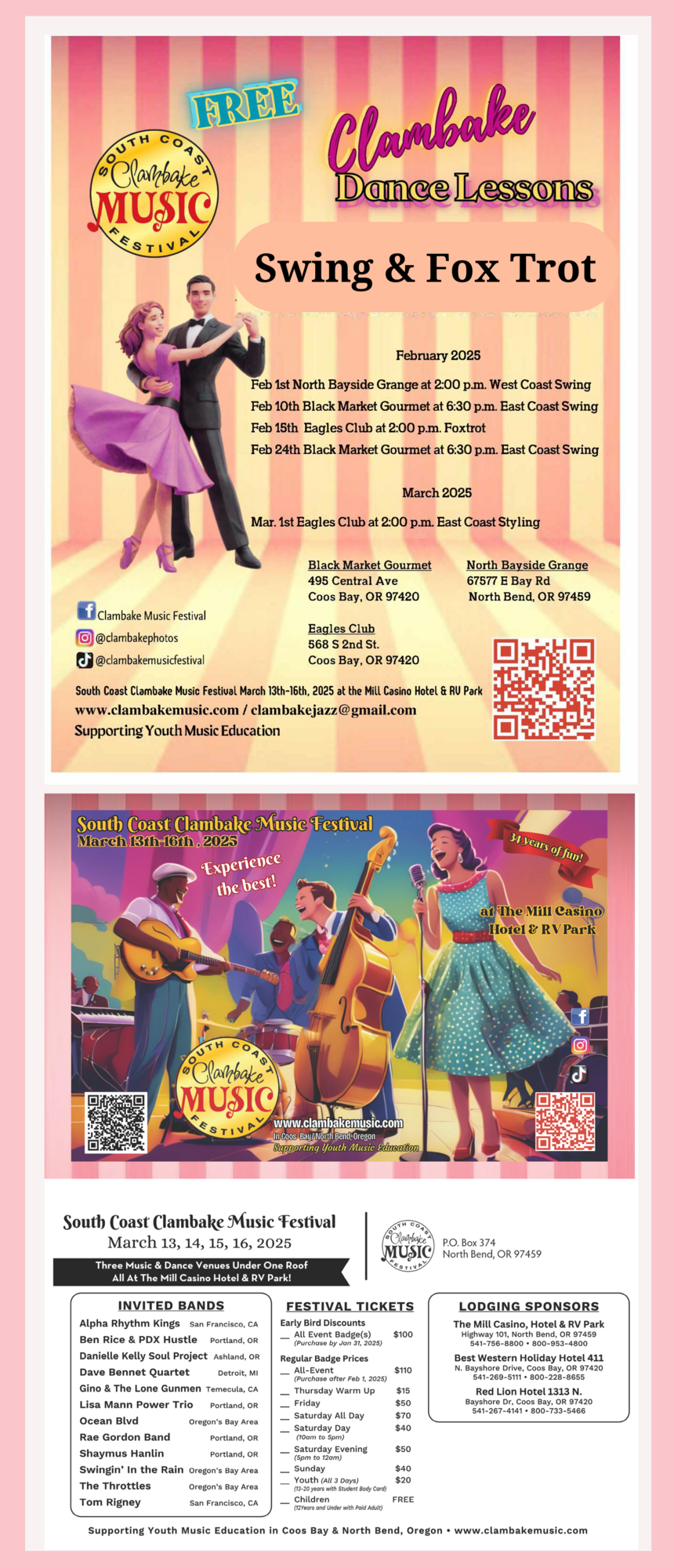 Dance Lessons for Clam Bake