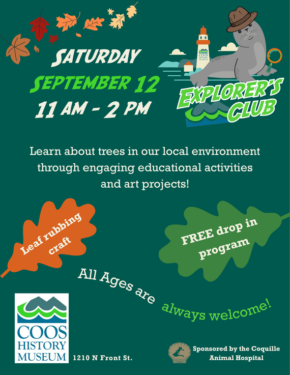 CHM September Explorer's Club Flyer 9/12