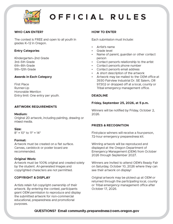 Ready Fair Contest Rules
