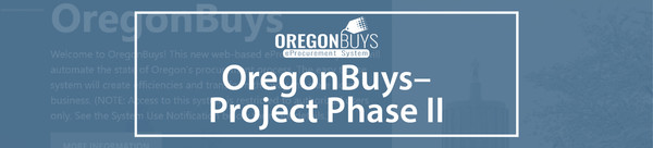 OregonBuys Phase II Newsletter Header