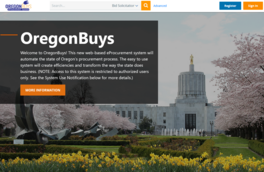 OregonBuys home page