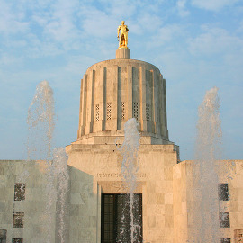 capitol building with fountains