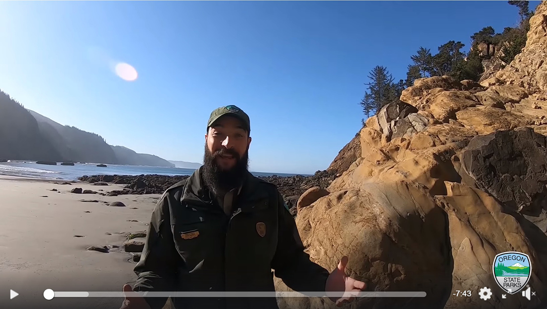 Click here for a video tour of tidepools at Sunset Bay State Park in Oregon
