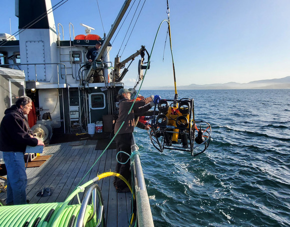 ROV launched over side of F/V Timmy Boy