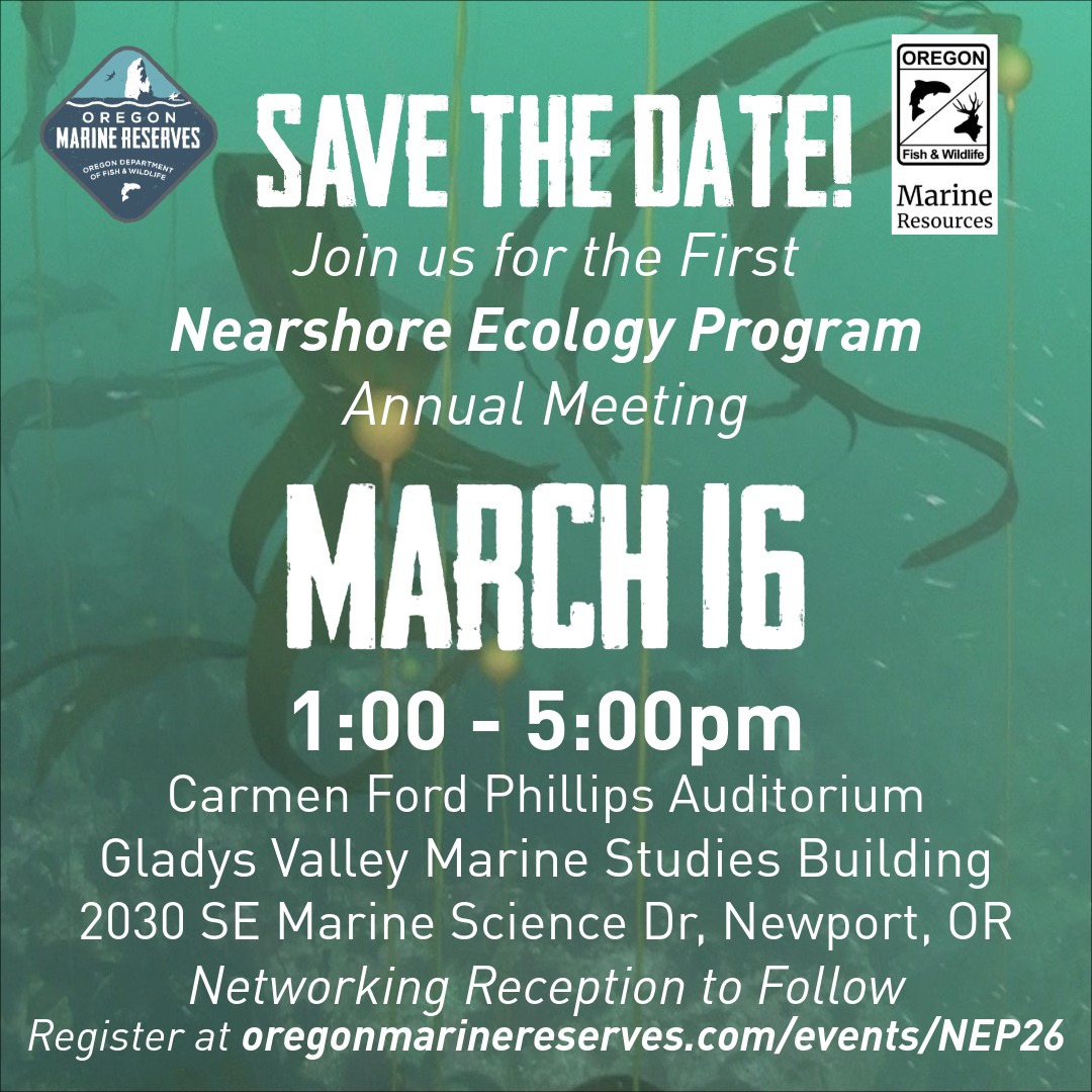 Nearshore Ecology Program Meeting Save the Date