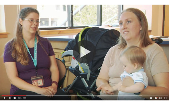 More than 90% of new moms in Oregon start out breast feeding video